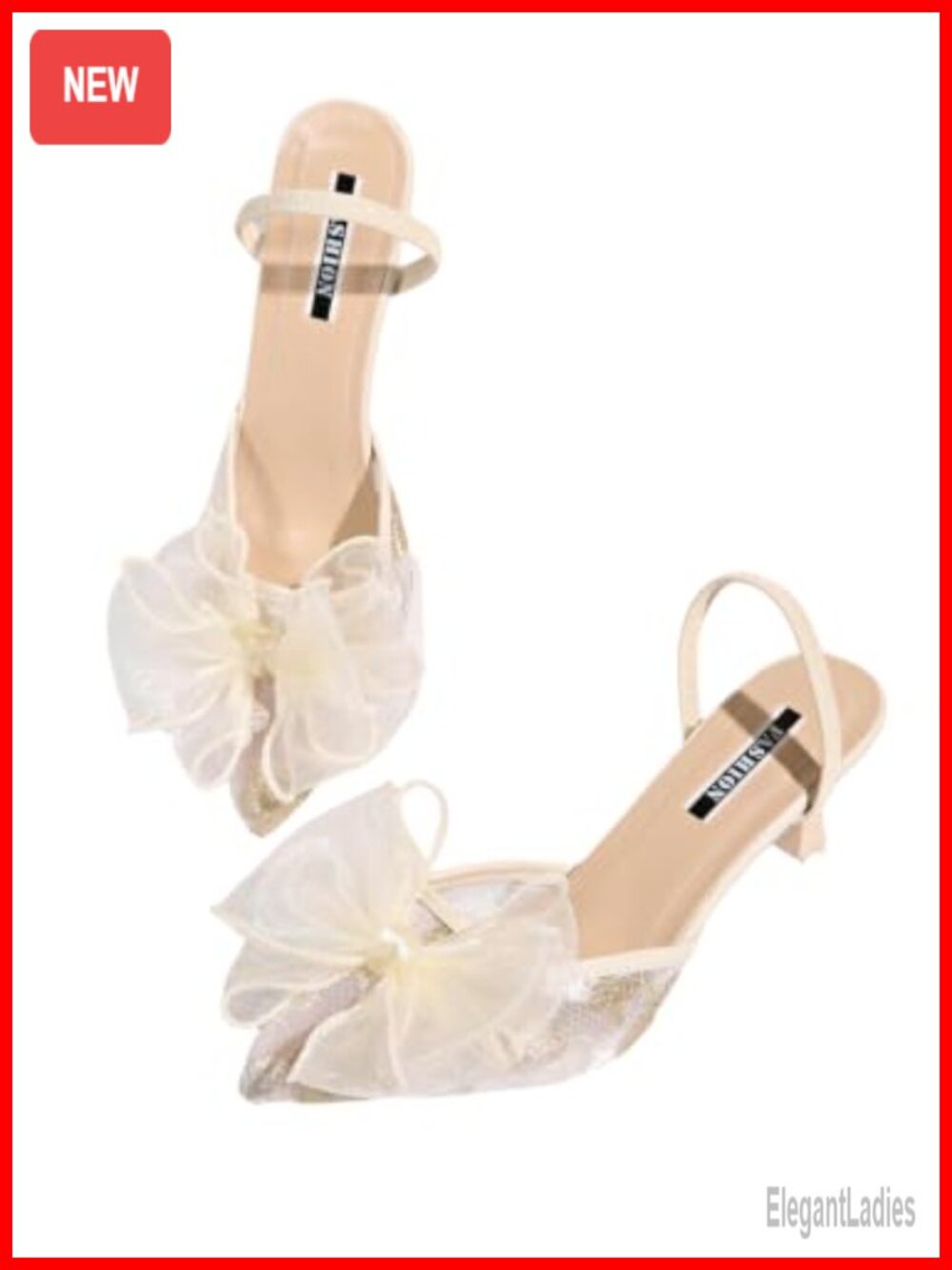 Lace Kitten Heels Bow Slingback Pointed Closed Toe Dressy Pumps Wedding Guest